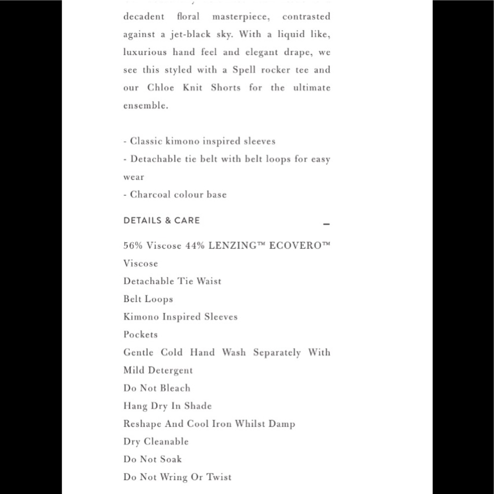 NEW Spell & Gypsy UFT Leo Maxi Robe kimono Medium large - Picture 13 of 16